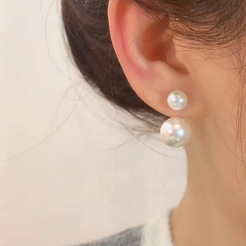 Women's Fashion Large Small Pearls Exquisite Light Luxury Earrings