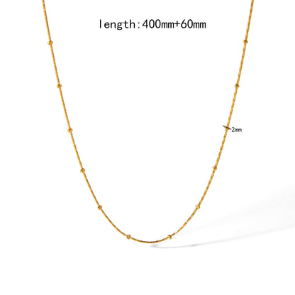 Gold Plated Chain O-shaped Figaro Personality Necklaces