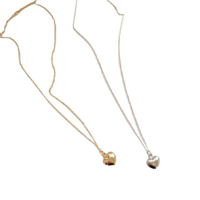 Fresh Three-dimensional Heart Clavicle Chain Sweet Cute Necklaces