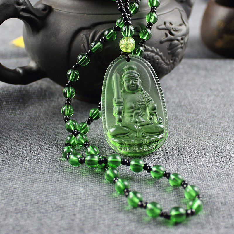 Women's & Men's Spinach Green Eight Patron Saints Zodiac Pendants