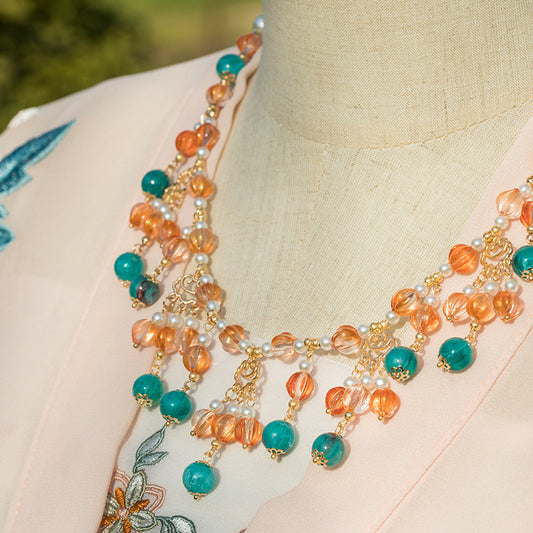 Clothing Of Precious Stones Vintage Cheongsam Necklaces