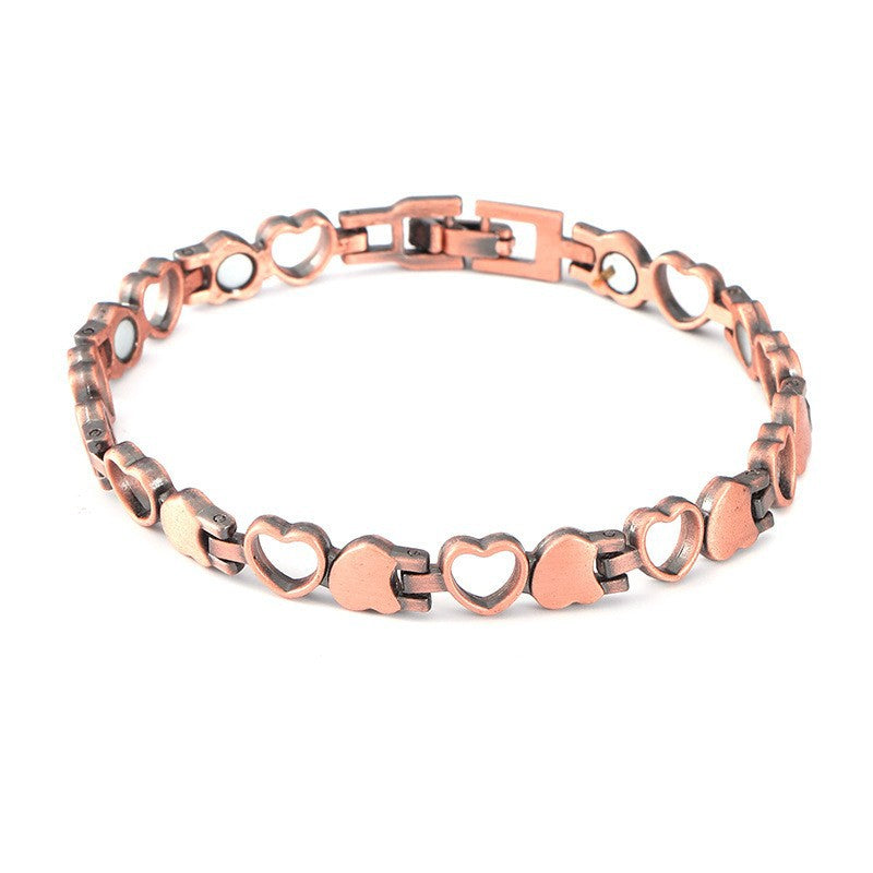 Heart-shaped Full Magnet Peach Heart Simple Bracelets