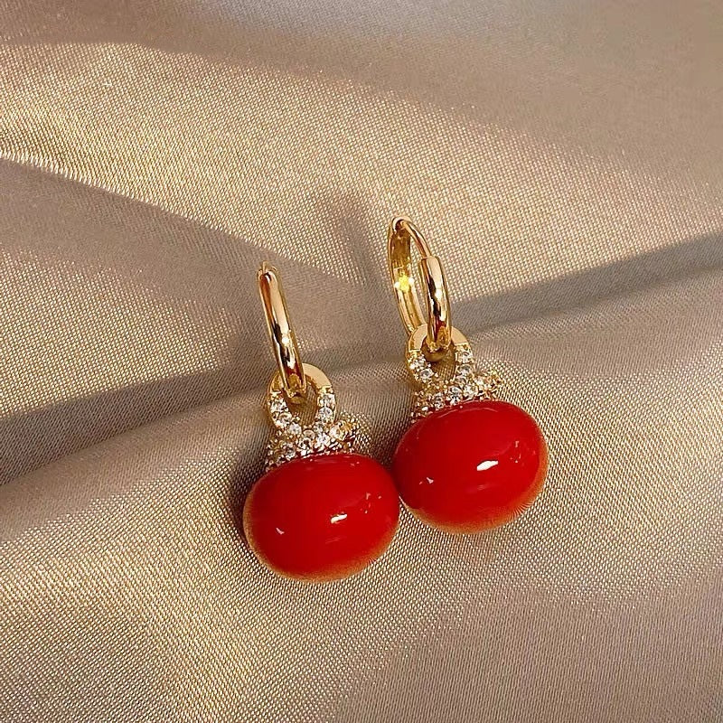 Women's Red Light Luxury High Sense Delicate Earrings