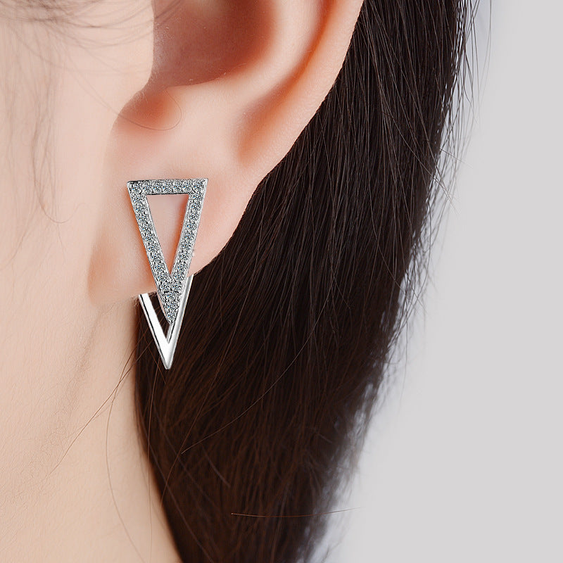 Women's Korean Triangle Geometric Elegant For Ear Earrings