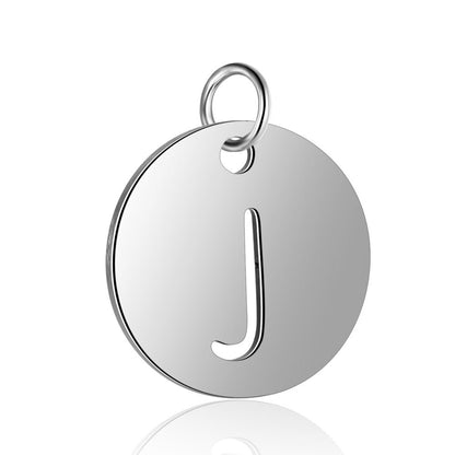 Titanium Steel English Letter Tag Full Set Of Letters Pendants