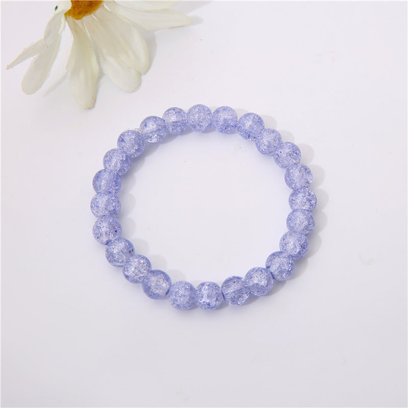 Style Graceful Cute Solid Color Crystal Bracelets