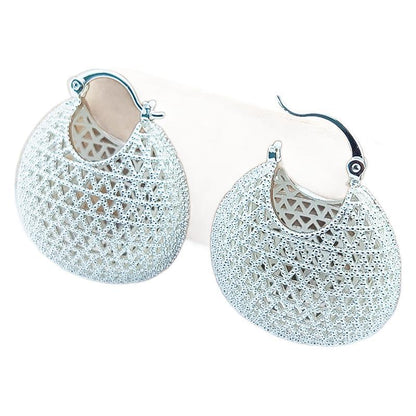 Gold-plated Texture Ear Clip Vegetable Blue Refined Simple Earrings