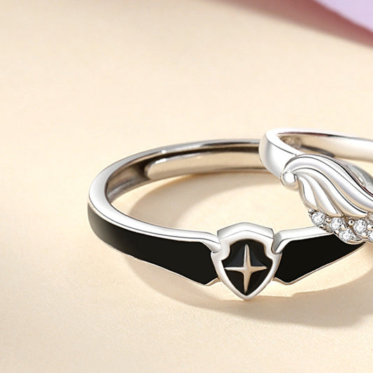 Feather Open Valentine's Day Gift Korean Epoxy Rings