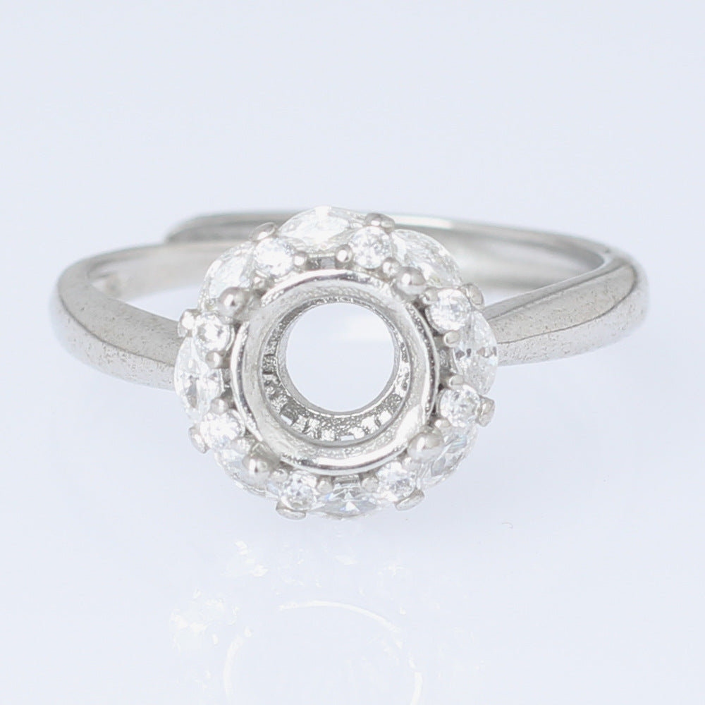 Frame Open Mouth Autumn Copper Alloy Electroplating Sier Rings