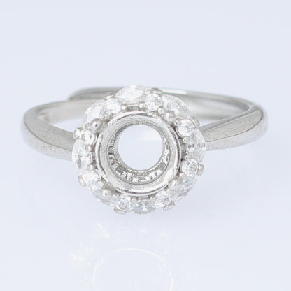 Frame Open Mouth Autumn Copper Alloy Electroplating Sier Rings