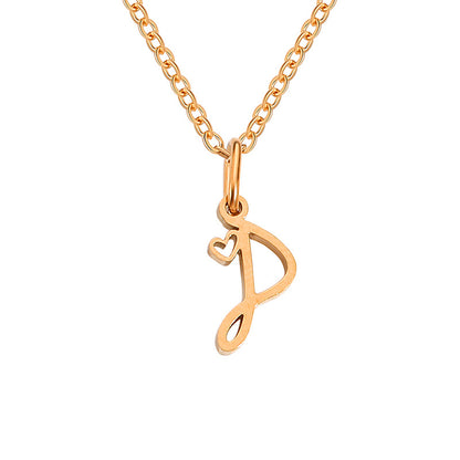 Letter Female Personalized Minority Clavicle Chain Necklaces