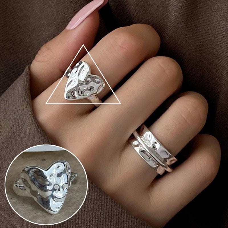 Offer Open Female Retro Fashion Twin Rings