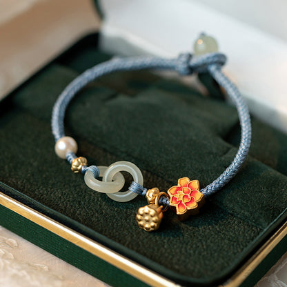 Style Ancient Bamboo Beaded Butterfly Female Design Bracelets