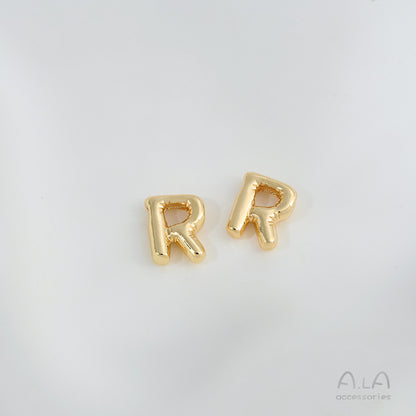 Gold Color Protection Letter Strings Hole Rings