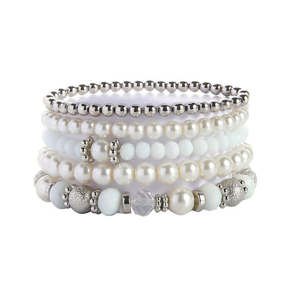 Gift Fashion Simple Crystal Beaded Stretch Bracelets