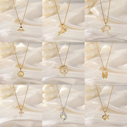 Women's Korean Affordable Luxury Style Fluorescent Series Necklaces