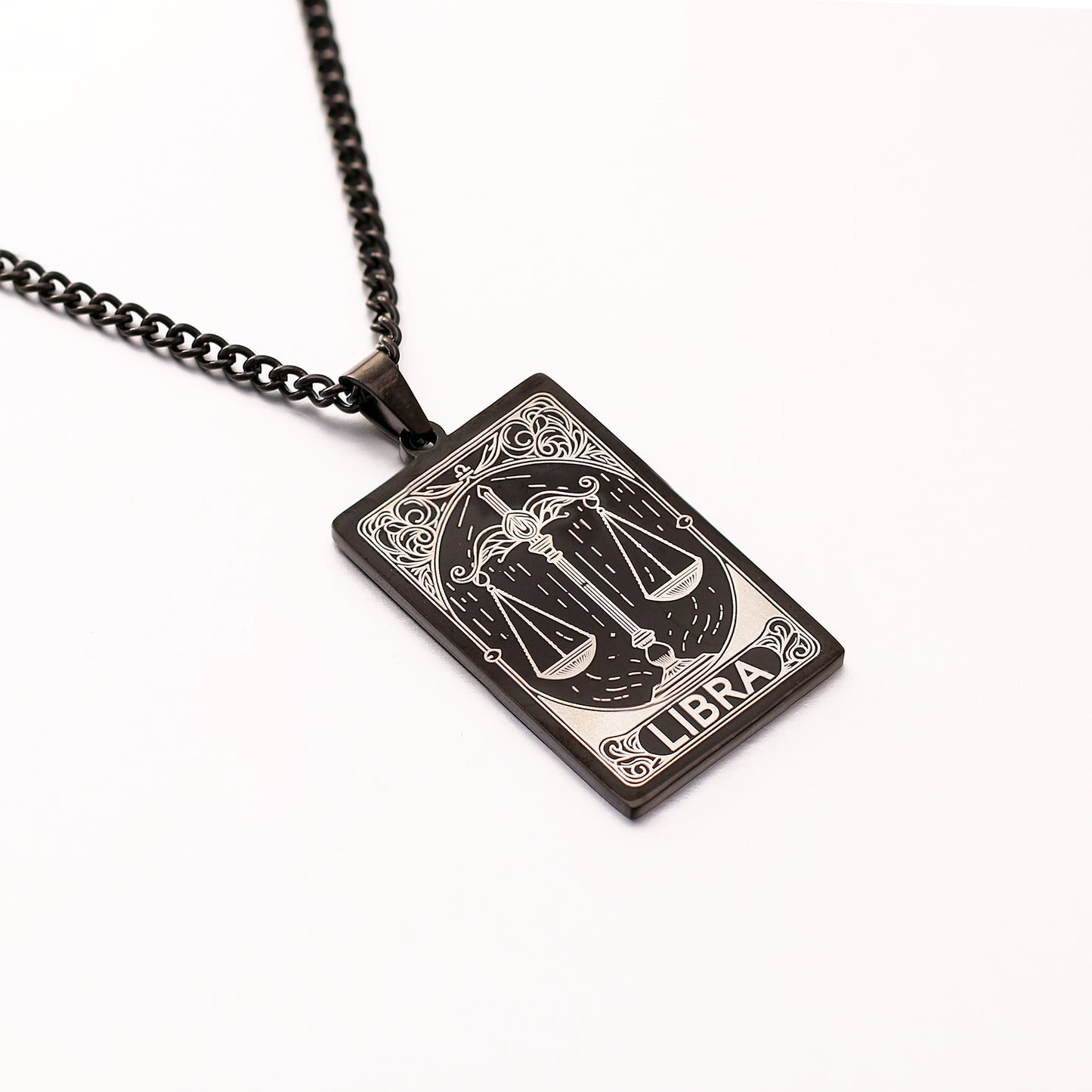 Men's Twee Constellations Logo Dog Tag Vintage Necklaces