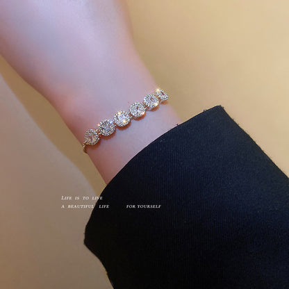 Real Gold Electroplated Diamond Pull-out Super Bracelets