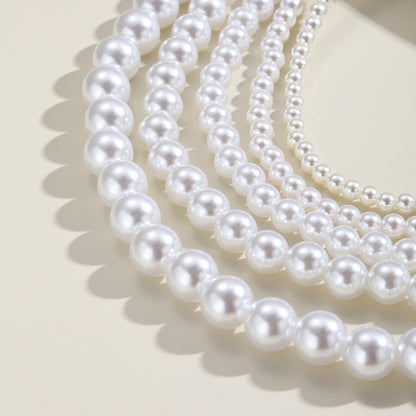 Women's Comfortable Simple Pearl Pieces Suit Necklaces