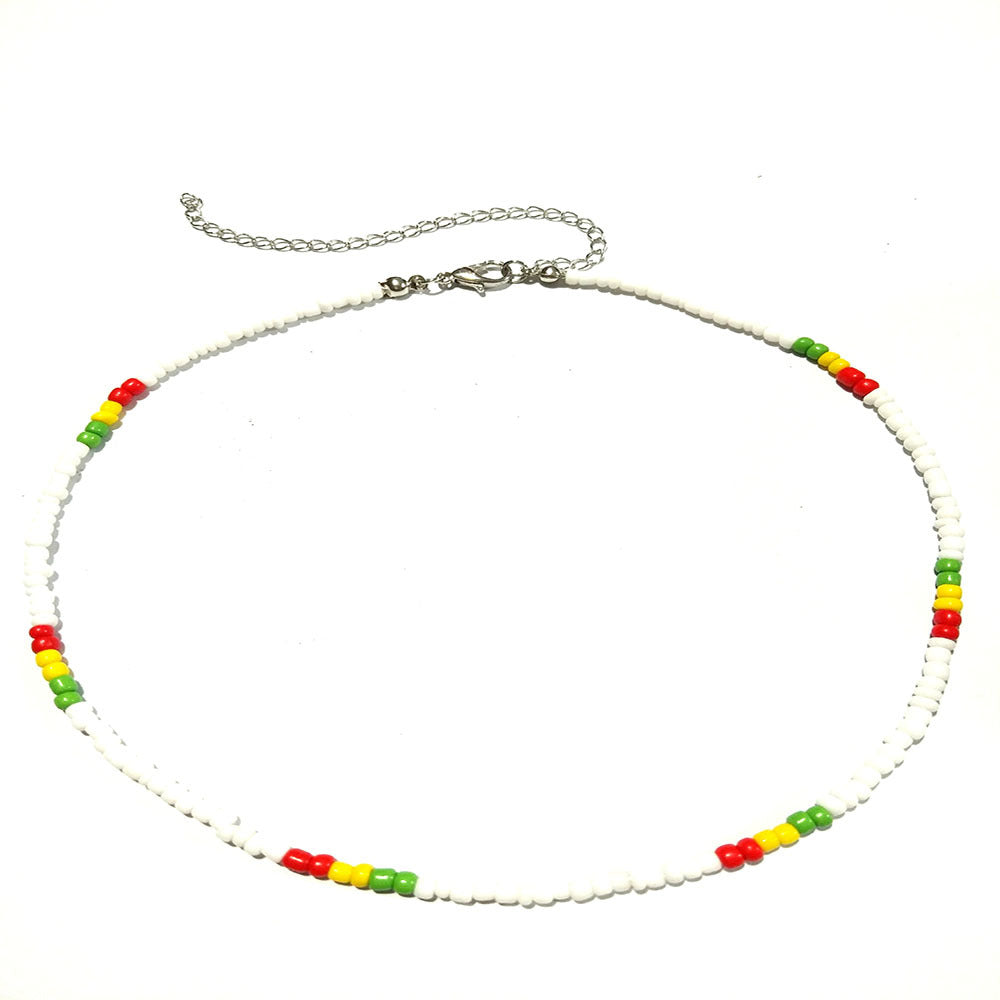 Bohemian Short Handmade Fashion Color Beaded Necklaces