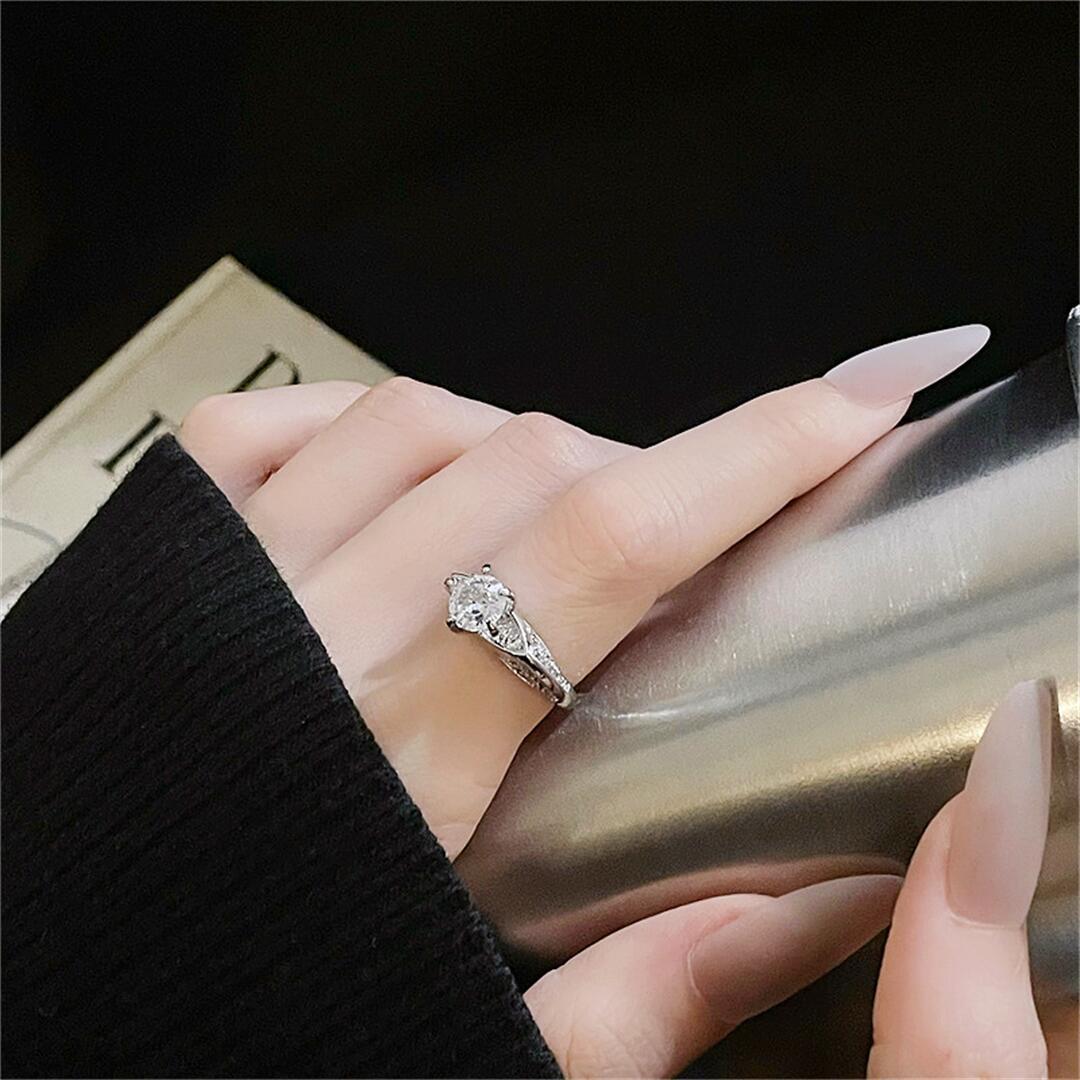 Women's Butterfly Flower Open Design Retro Fashion Rings