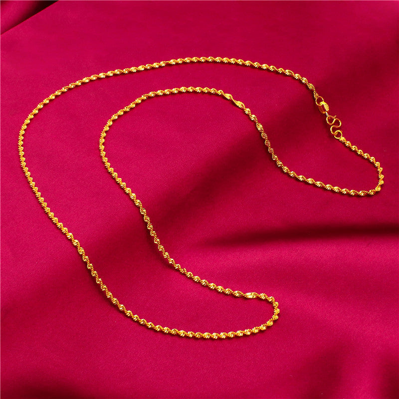 Women's Vietnam Placer Gold Lengthened For Fashion Necklaces