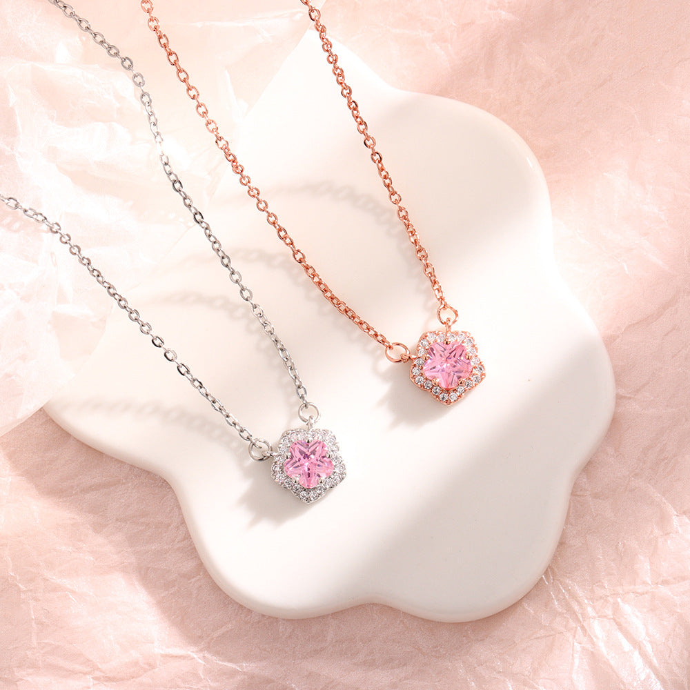 High-grade Light Luxury Sweet Beauty Flower Pendants