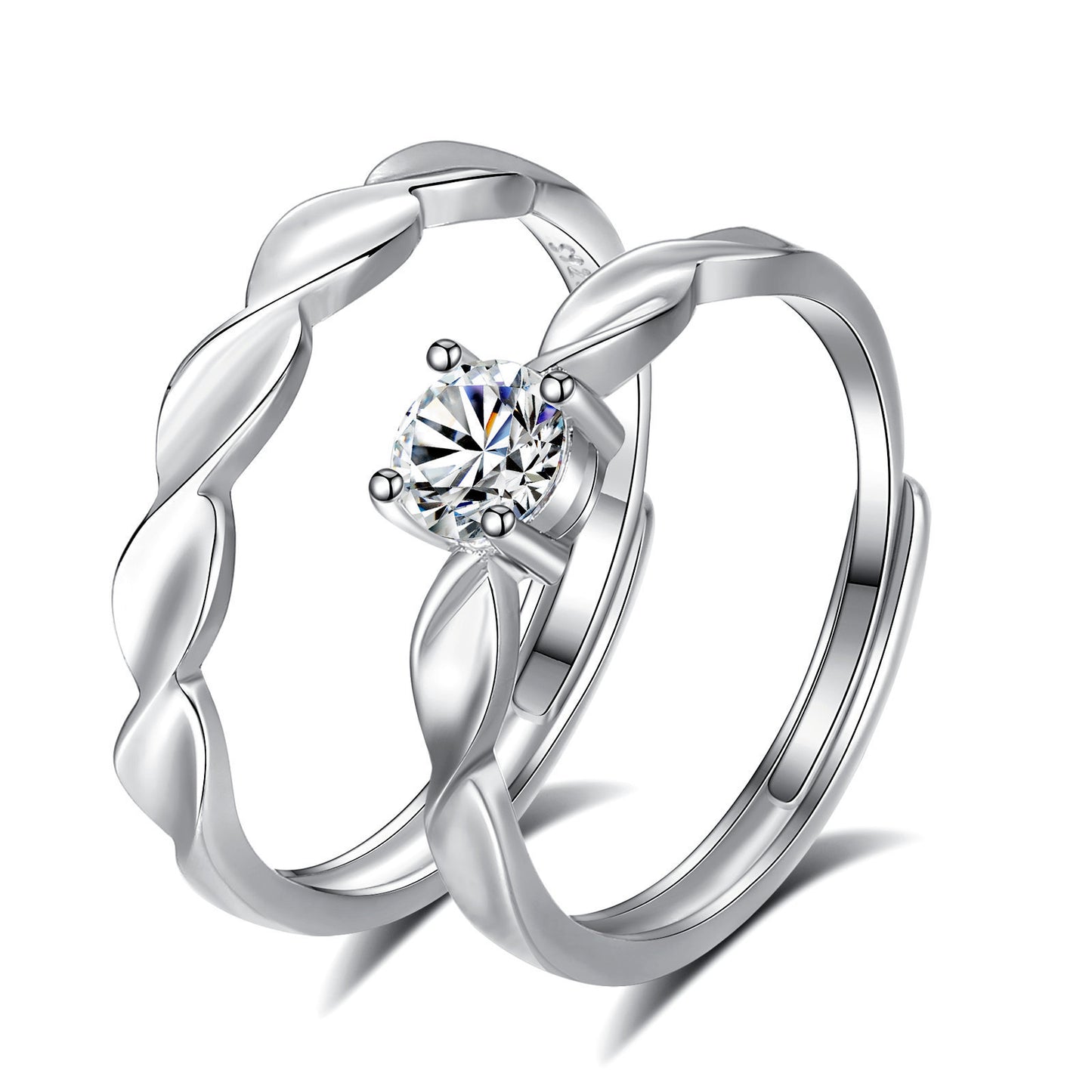 Women's Shining Star River Couple Affordable Luxury Rings