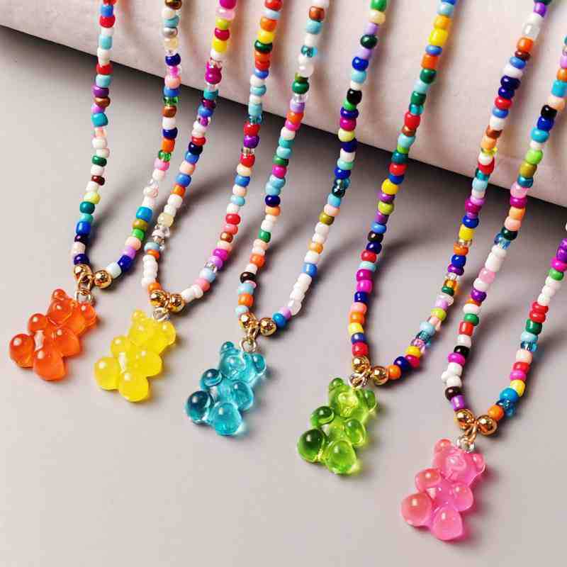 Summer Dopamine Color Indie Sweet Cute Necklaces