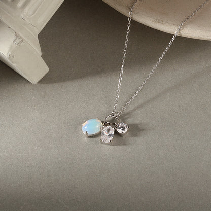 Niche Design Elegance Retro Fashion Moonstone Necklaces