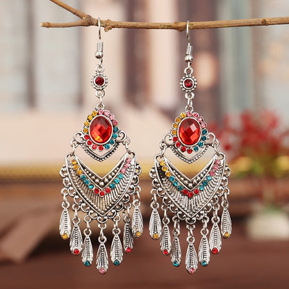 Summer Bohemian Tribe Ethnic Style Long Earrings