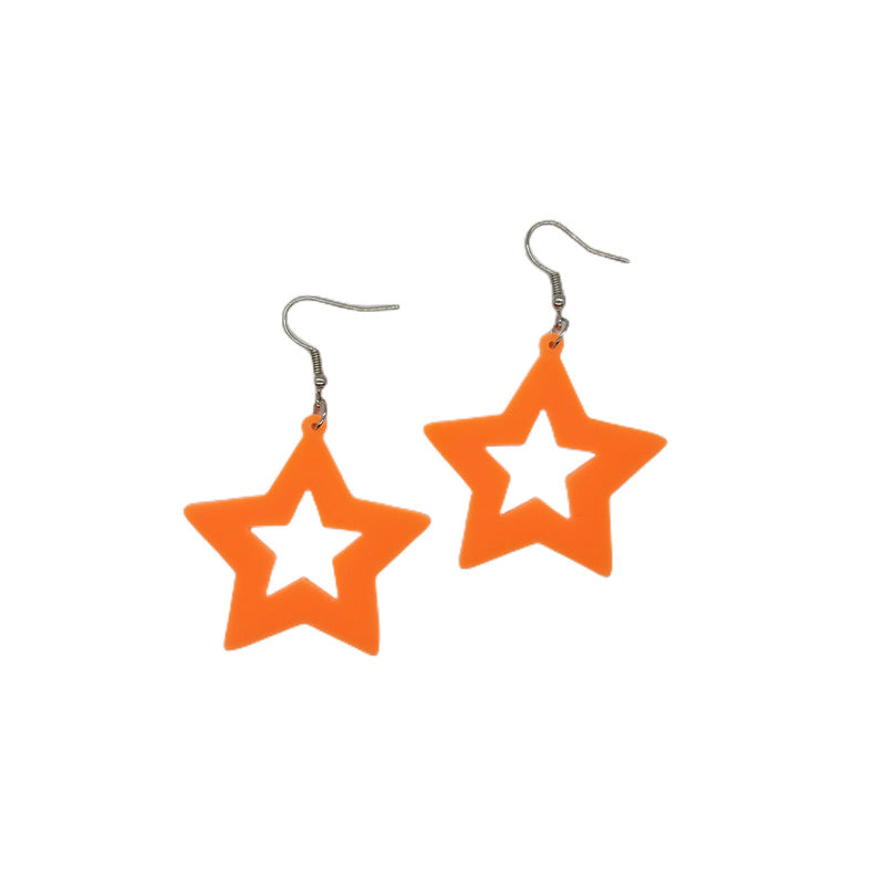 Pentagram Star Lightning Ear Hook Party Decoration Earrings