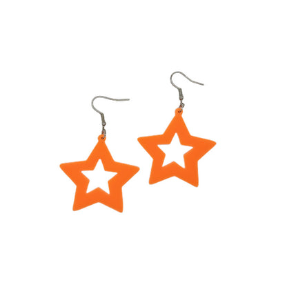 Pentagram Star Lightning Ear Hook Party Decoration Earrings