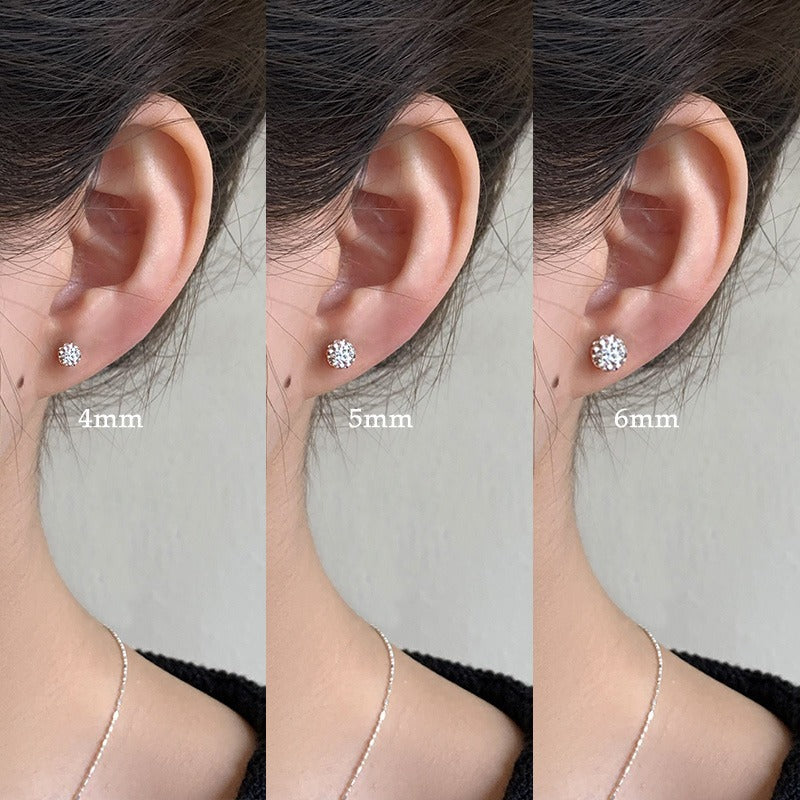 Ear Fashion Stretcher Mini Small Round Beads Earrings