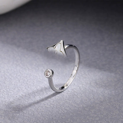 Light Luxury Clover Fritillary Female Fresh Rings
