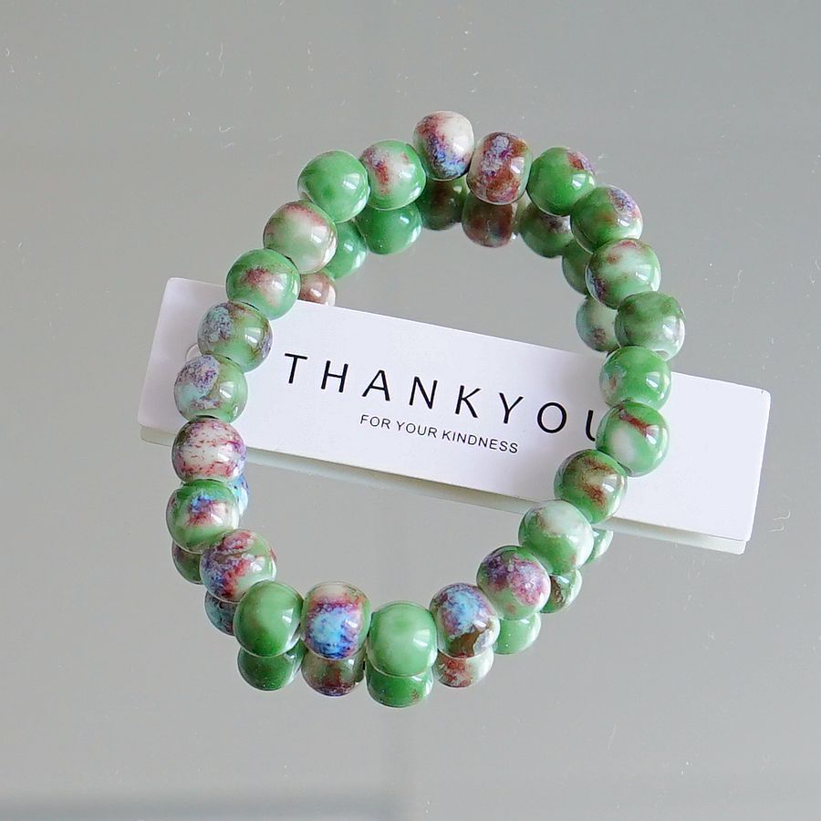 Artistic Idyllic Sweet Gradient Color Beaded Bracelets