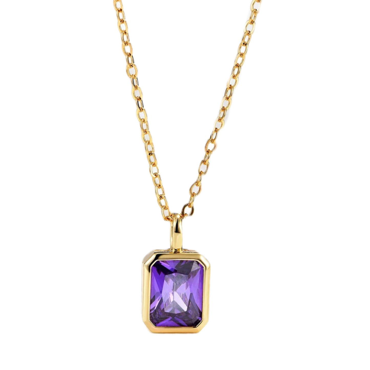 Square Niche Personality Temperament Clavicle Chain Necklaces