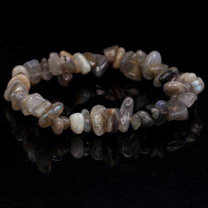 Natural Gravel Amethyst Elastic String Stretchable Bracelets
