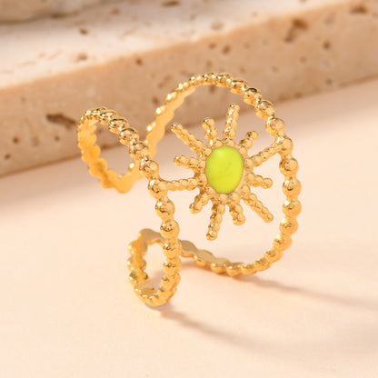 Steel Design Double Line Sun Drip Rings