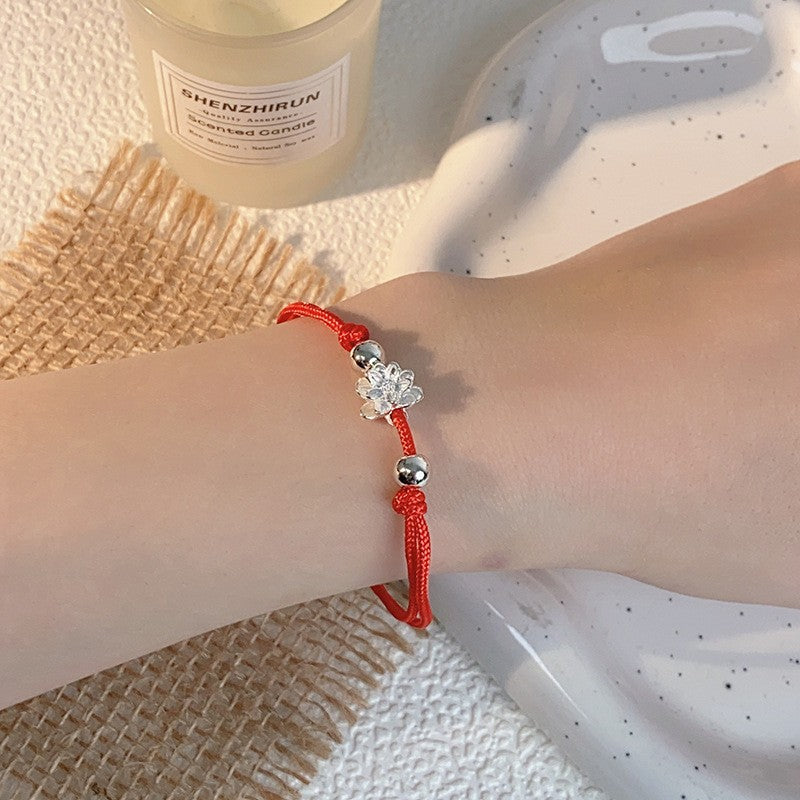 Rope Special Interest Light Luxury Red Bracelets