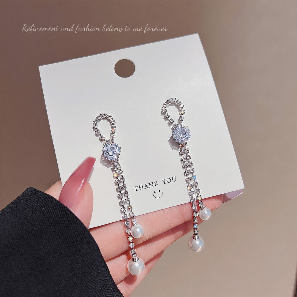 Women's Exaggerated Temperamental Long Fringe High Sense Earrings