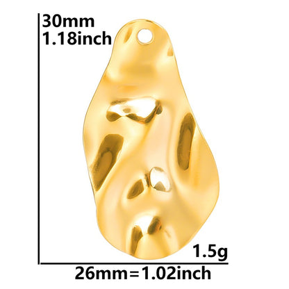 Colorful Vacuum Plating Stainless Steel Geometric Spacer Pendants