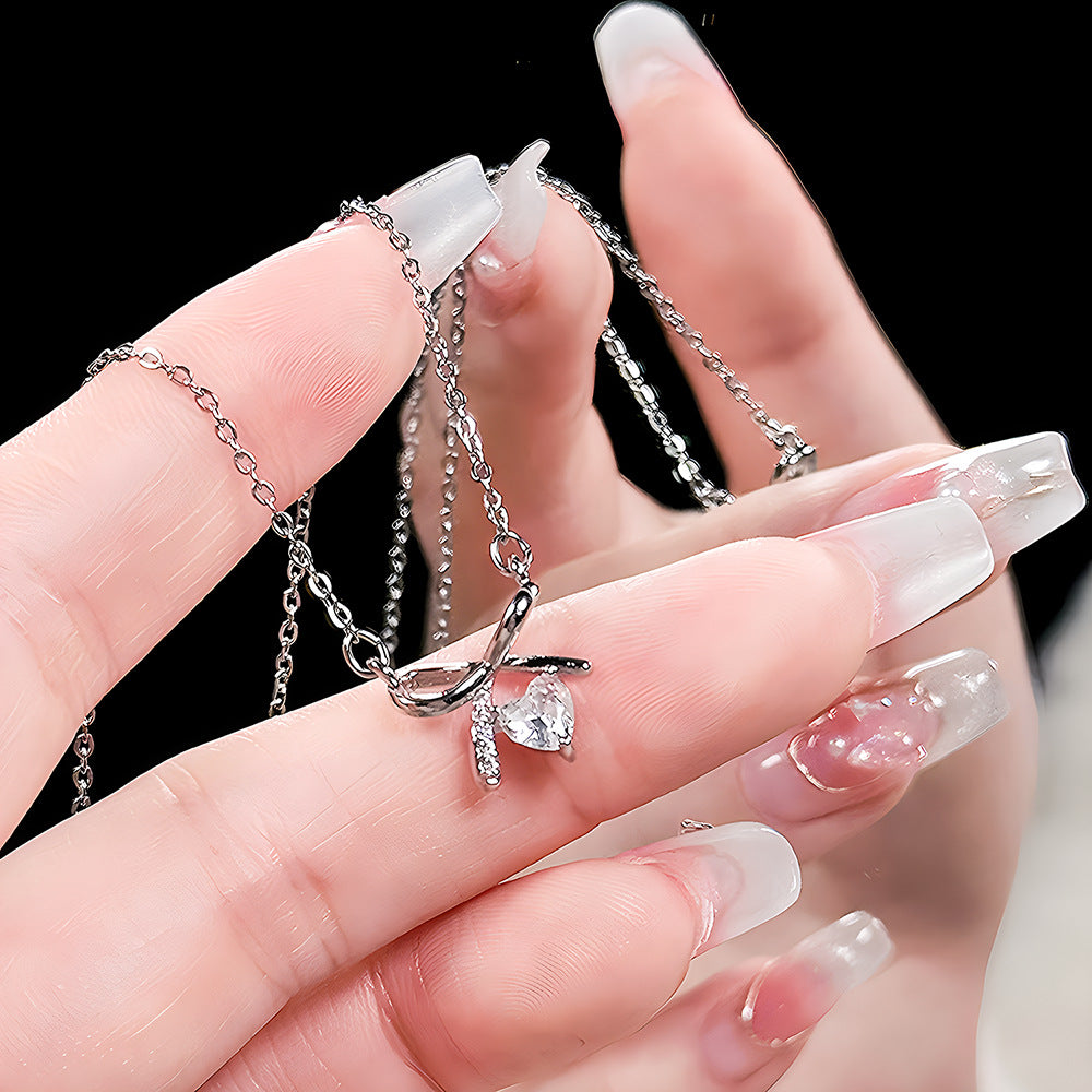 Fang Sugar Princess Light Luxury Titanium Necklaces