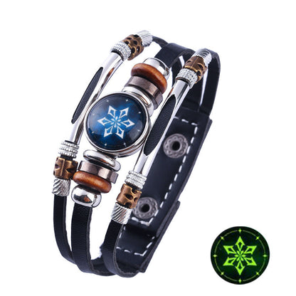 Women's & Men's Game Eye Of Wind Fire Thunder Ice Elements Trendy Bracelets