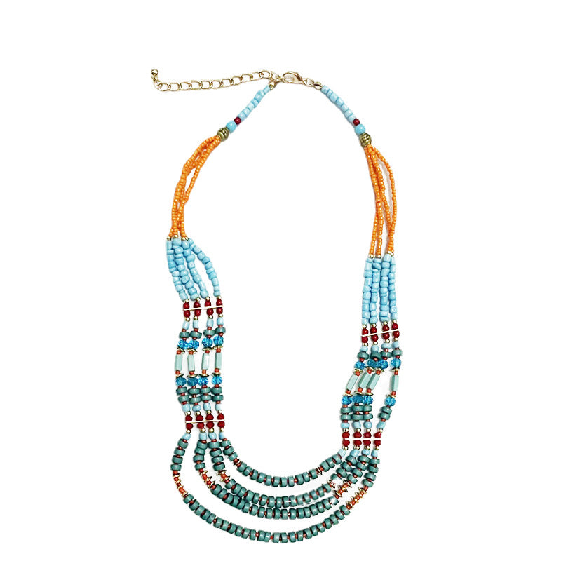 Retro Exotic Ethnic Style Bohemian Bead Necklaces