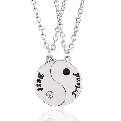 Dripping Oil Stitching Pattern Fashion Simple Necklaces