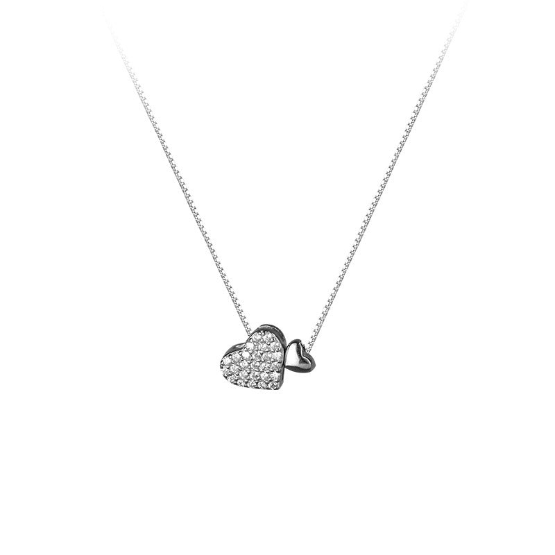 Women's For Korean Style Fresh Sweet Diamond Mounted Necklaces