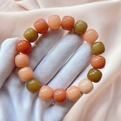 Women's & Men's Bodhi Chestnut Tea High Throw Rosary Bracelets