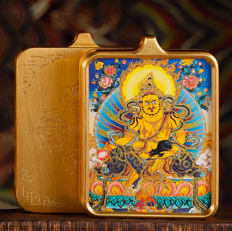 Yellow God Of Wealth Small Niche Pendants