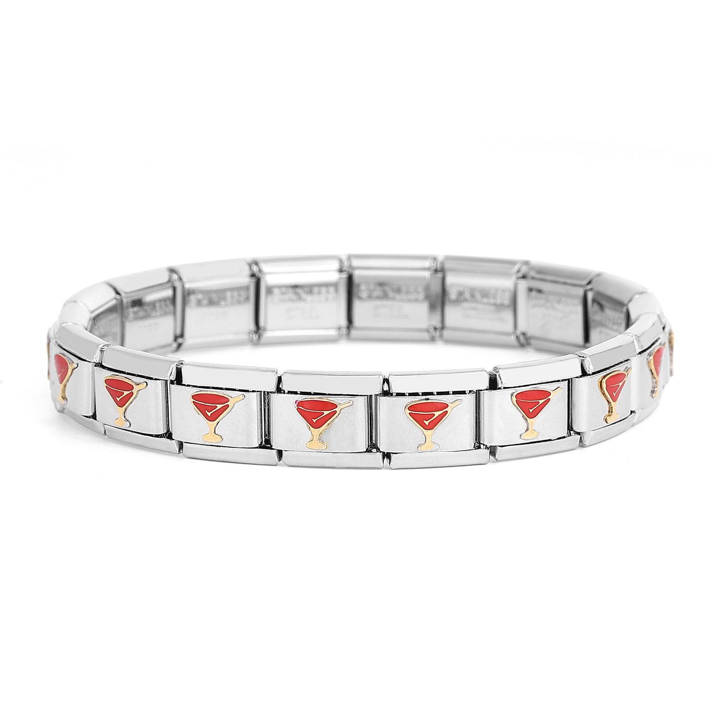 Santa Snowman Series Welding Module Stainless Bracelets